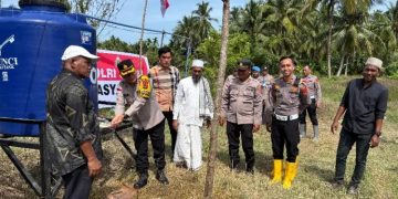 Satlantas Polres Aceh Utara Bangun Tujuh Sumur Bor untuk Warga