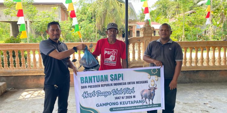 Warga Gampong Keutapang Terima Bantuan Sapi Presiden, Muntahar : Bukti Kepedulian Pemerintah