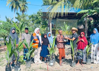 Warga Nibong Baroh Antusias Tanam Kelapa Hibrida, Dorong Kemandirian Ekonomi Lewat Program Penghijauan