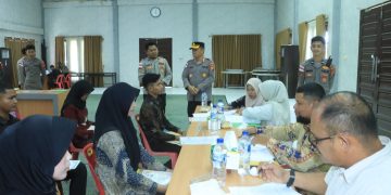 Kapolres Aceh Utara Monitoring Langsung Penerimaan Terpadu Calon Anggota Polri T.A. 2026