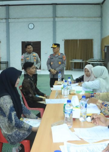 Kapolres Aceh Utara Monitoring Langsung Penerimaan Terpadu Calon Anggota Polri T.A. 2026